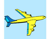 Disegno Aeroplano  pitturato su tommy08
