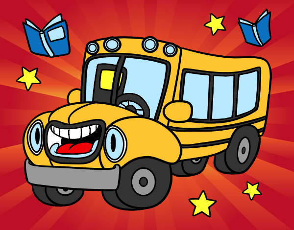 Disegno Autobus animato pitturato su pippy
