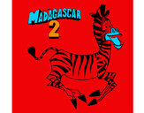 Disegno Madagascar 2 Marty pitturato su alessio07