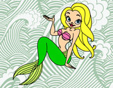 Disegno Sirena sexy pitturato su sara36