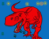 Disegno Tyrannosaurus Rex arrabbiata pitturato su alessio07