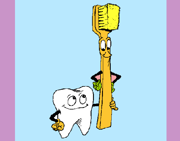 Molare e spazzolino da denti