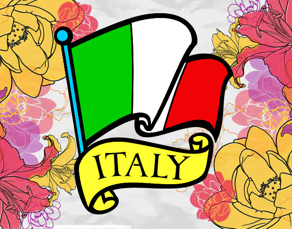 Disegno Bandiera d'Italia pitturato su Gabriel07