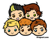 Disegno One Direction 2 pitturato su Aaaami-