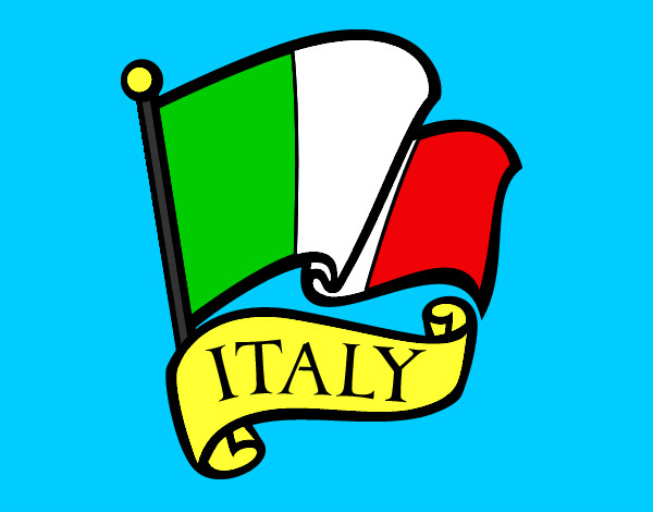 Disegno Bandiera d'Italia pitturato su Federico00