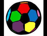 Disegno Pallone da calcio pitturato su Gabriel07
