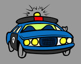 Disegno Auto della polizia pitturato su -ASiiA