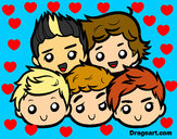Disegno One Direction 2 pitturato su SaraDirect