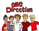 Disegno One Direction 3 pitturato su SaraDirect