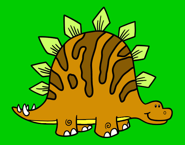 Disegno Bebè tuojiangosauro pitturato su zeljko