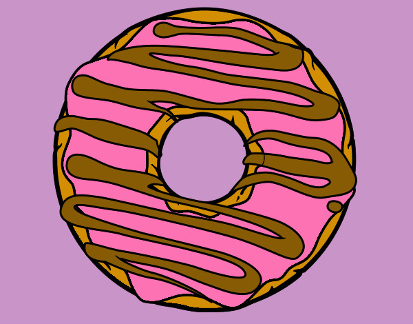 Disegno Donut pitturato su Nikolette