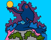 Disegno Sagoma di sirena  pitturato su Camilla28