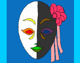 Disegno Maschera italiana  pitturato su GMESK2002