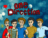Disegno One Direction 3 pitturato su noemy