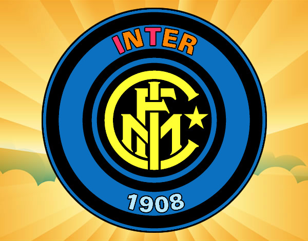 Disegno Stemma del FC Internazionale Milano pitturato su nadia