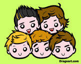 Disegno One Direction 2 pitturato su jemioamico