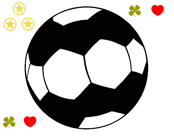 Disegno Pallone da calcio II pitturato su 22st