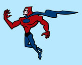 Disegno Supereroi potente pitturato su sissi2002
