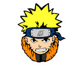 Disegno Naruto furioso pitturato su KaVa90