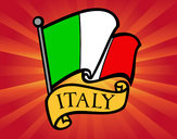 Disegno Bandiera d'Italia pitturato su Aldo69