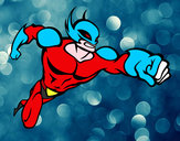 Disegno Superhero senza una cappa pitturato su jonny6000