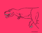 Disegno Tyrannosaurus Rex  pitturato su GABRIEL200