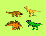 Disegno Dinosauri di terra  pitturato su kekko2008