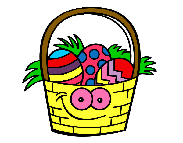 Disegno Paniere di uovo di Pasqua pitturato su alessia5