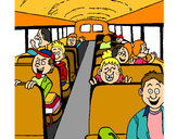 Disegno Bus scolastico pitturato su kkpier1