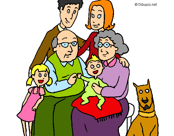Disegno Famiglia pitturato su kkpier1