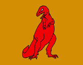 Disegno Tyrannosaurus Rex pitturato su savatore