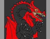 Disegno Drago stile giapponese  pitturato su Tamara555