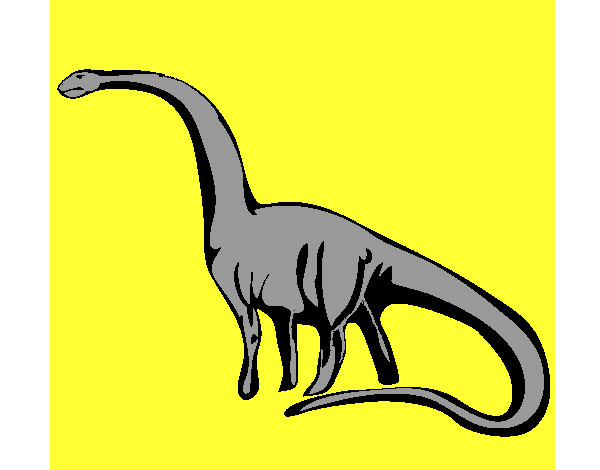 Disegno Mamenchisauro  pitturato su elisaarnau