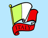 Disegno Bandiera d'Italia pitturato su ERIKA30