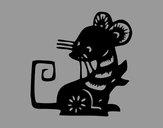 Disegno Segno del ratto pitturato su eli30