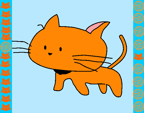Disegno Cucciolo di gatto  pitturato su Francy803
