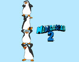 Disegno Madagascar 2 Pinguino pitturato su ale04