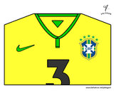Disegno Maglia dei mondiali di calcio 2014 del Brasile pitturato su paola78