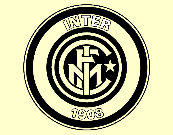 Disegno Stemma del FC Internazionale Milano pitturato su 2mlab
