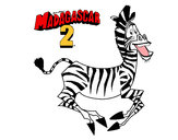 Disegno Madagascar 2 Marty pitturato su wwwx