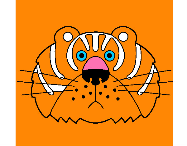 Disegno Tigre III pitturato su ale1