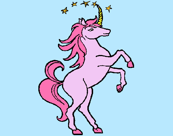 Disegno Unicorno pitturato su ale04