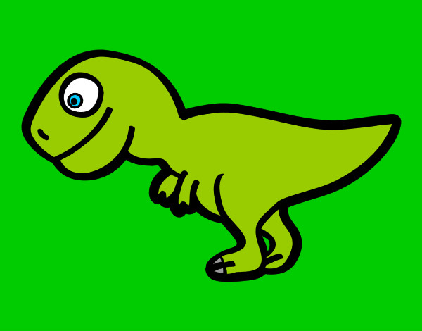 Disegno Giovane Tirannosauro rex pitturato su andrea08