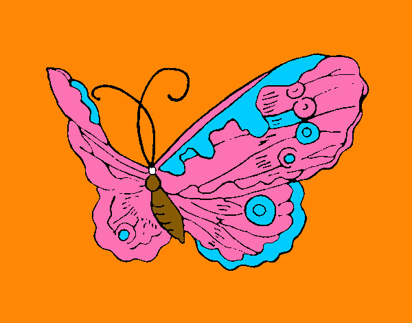 Disegno Farfalla Elegante pitturato su marta17