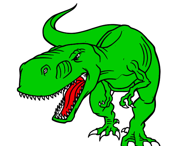 Disegno Dinosaure en colère pitturato su federica7