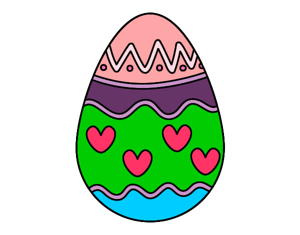 Uovo con cuori