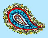 Disegno Mandala lacrima pitturato su AliceSofia