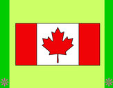 Disegno Canada pitturato su blake