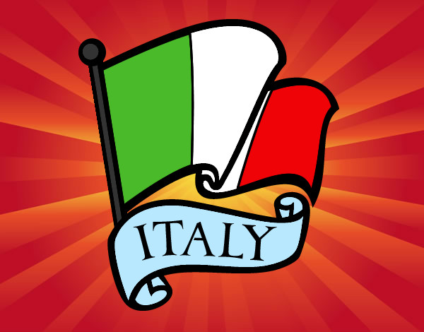 Disegno Bandiera d'Italia pitturato su Antonio007