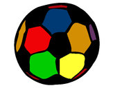 Disegno Pallone da calcio pitturato su STAN